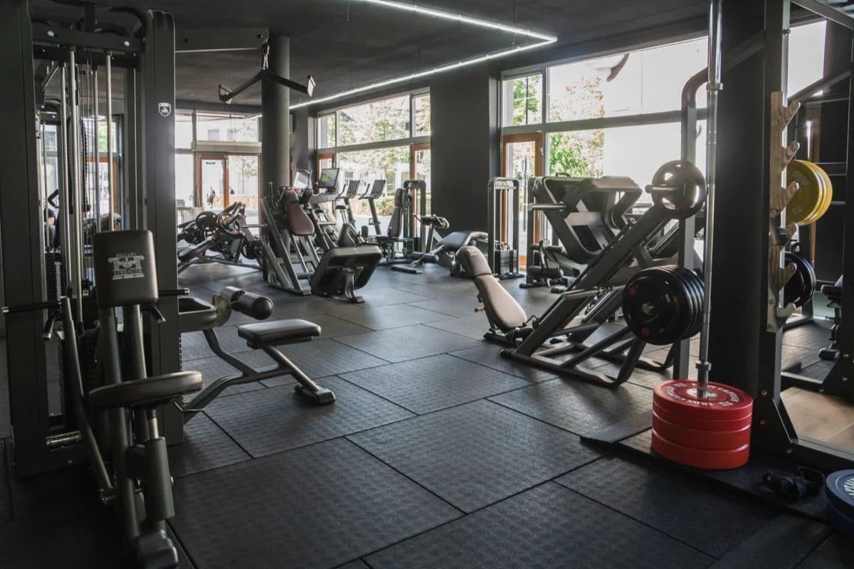 Telju Fitnessbereich in einem Hotel, identisch ausgestattet über mehrere Standorte einer Gruppe